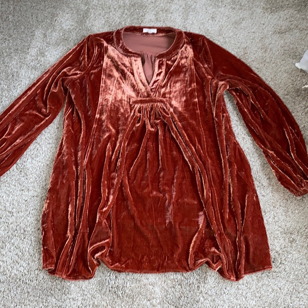 Easel Los Angeles Crushed Velvet Dress Size Large (fits more like an XL)